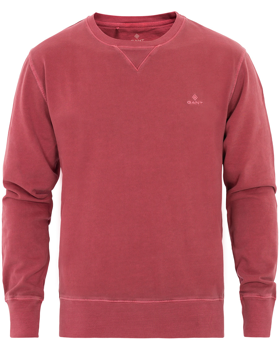 Herre | Trøjer | GANT | Winter Faded Crew Neck Sweatshirt Mahogany Red