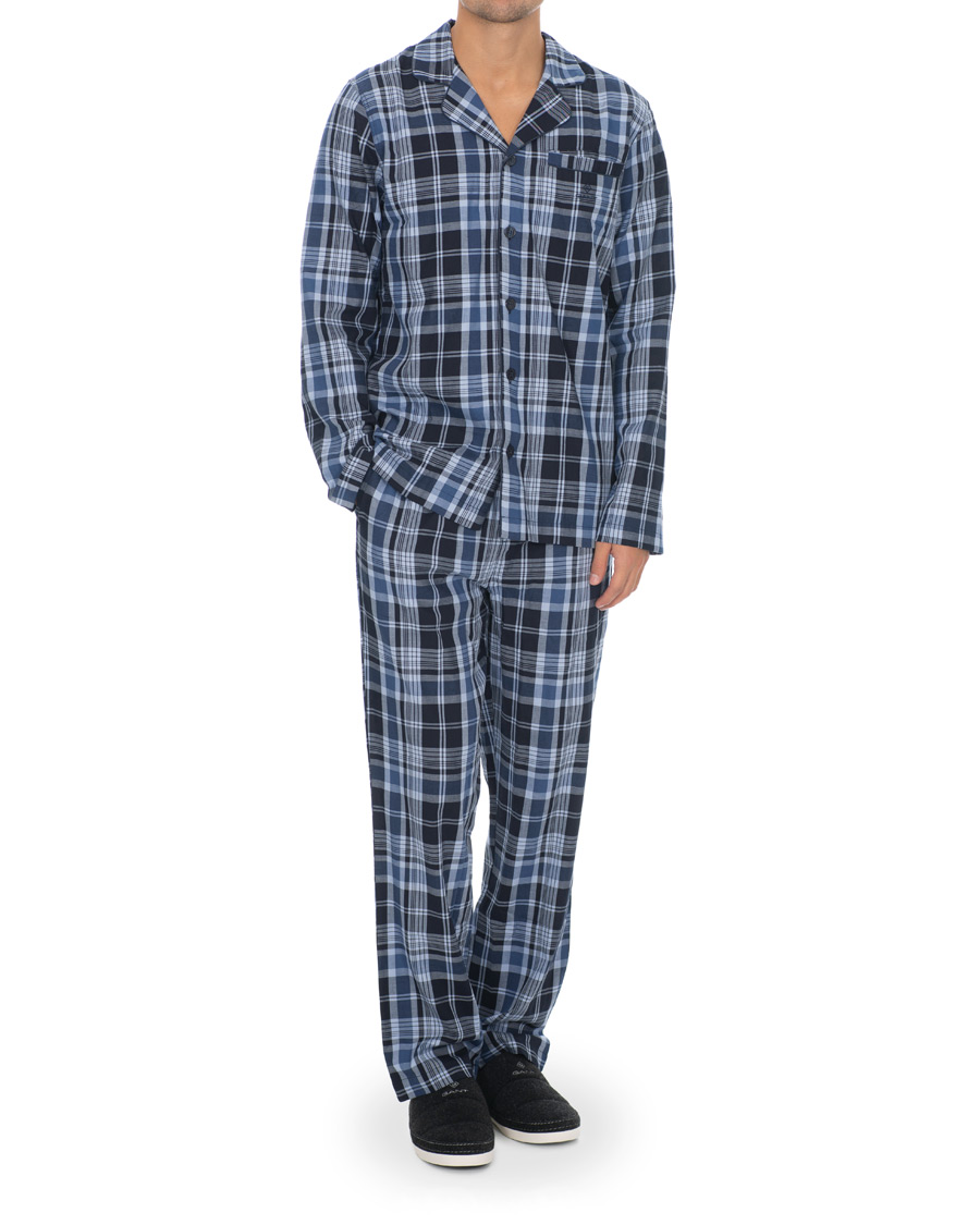 Herre | Pyjamas & Morgenkåber | GANT | Check Pyjama Set Vintage Blue