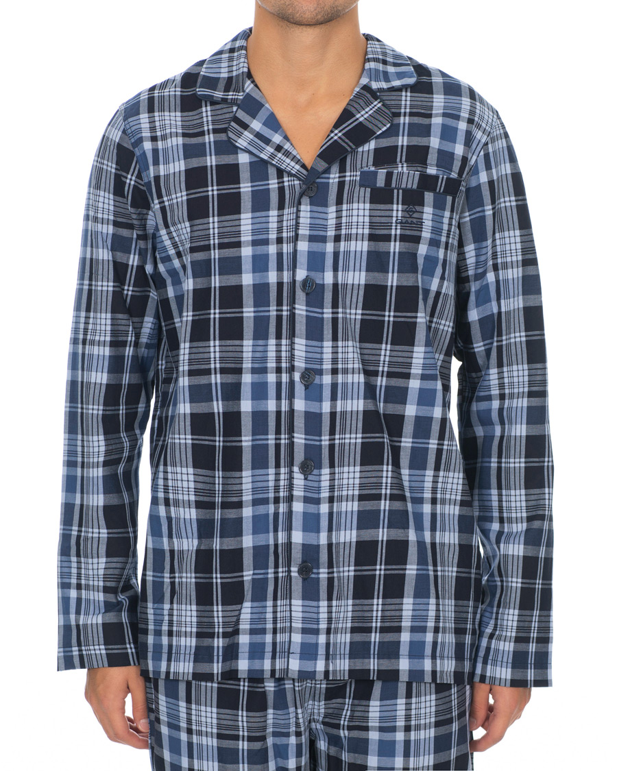 Herre | Pyjamas & Morgenkåber | GANT | Check Pyjama Set Vintage Blue