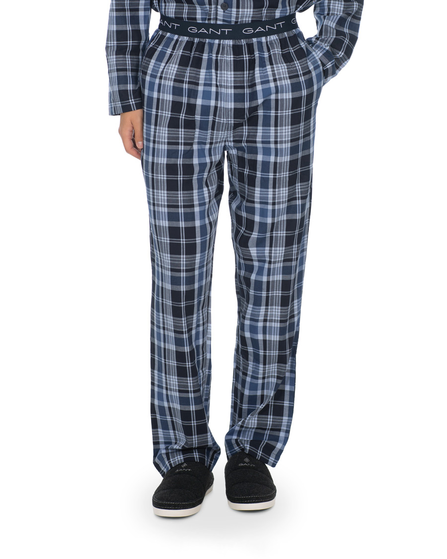 Herre | Pyjamas & Morgenkåber | GANT | Check Pyjama Set Vintage Blue