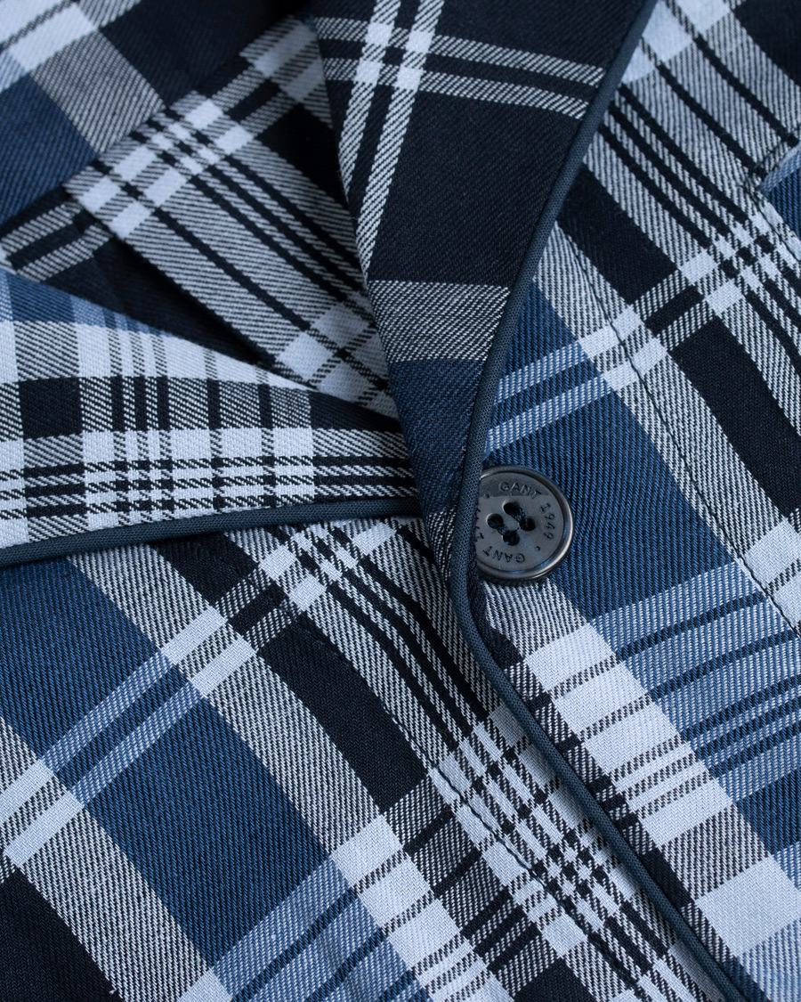 Herre | Pyjamas & Morgenkåber | GANT | Check Pyjama Set Vintage Blue