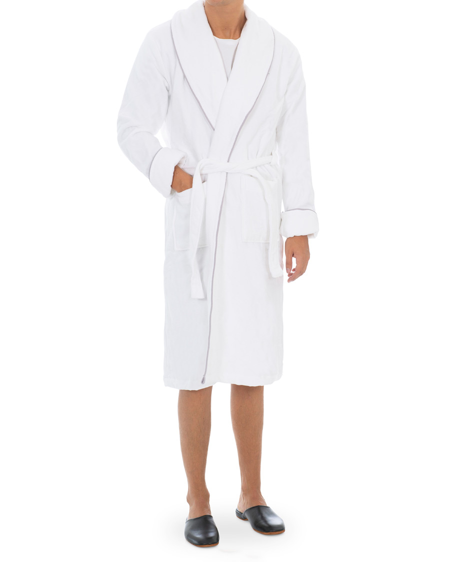 Herre | Pyjamas & Morgenkåber | GANT | Premium Velour Robe White