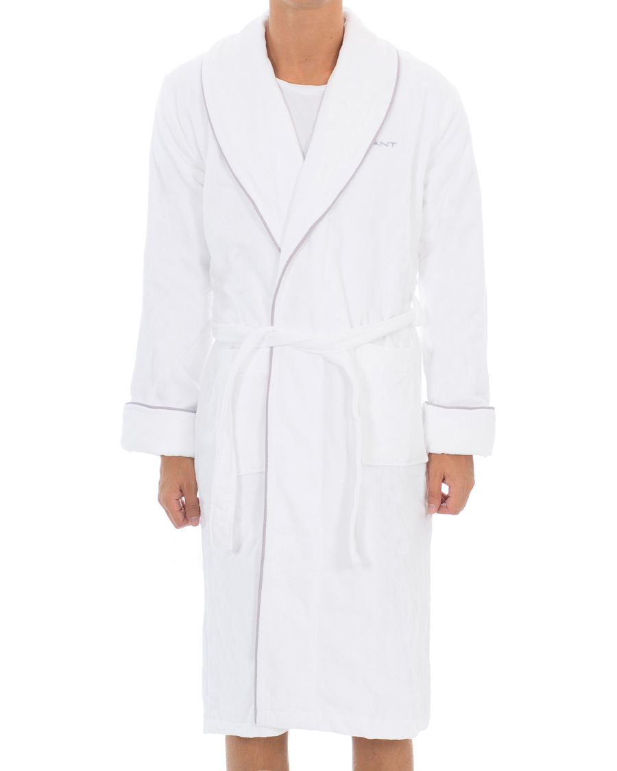 Herre | Pyjamas & Morgenkåber | GANT | Premium Velour Robe White