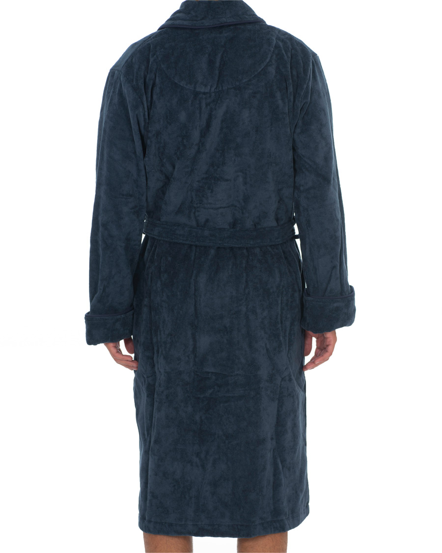 Herre | Pyjamas & Morgenkåber | GANT | Premium Velour Robe Evening Blue