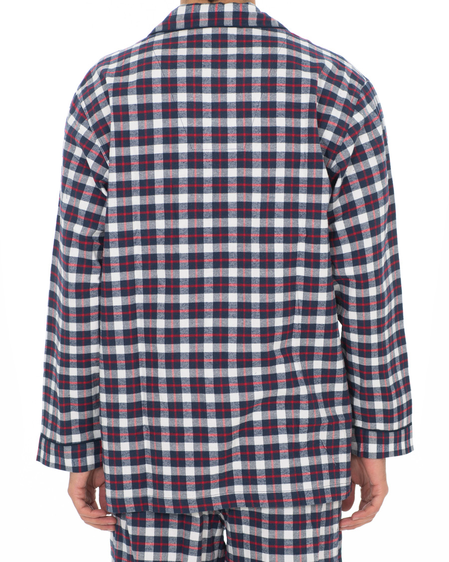 Herre | Pyjamas & Morgenkåber | Brooks Brothers | Classic Tartan Flannel Pyjamas Navy/Red