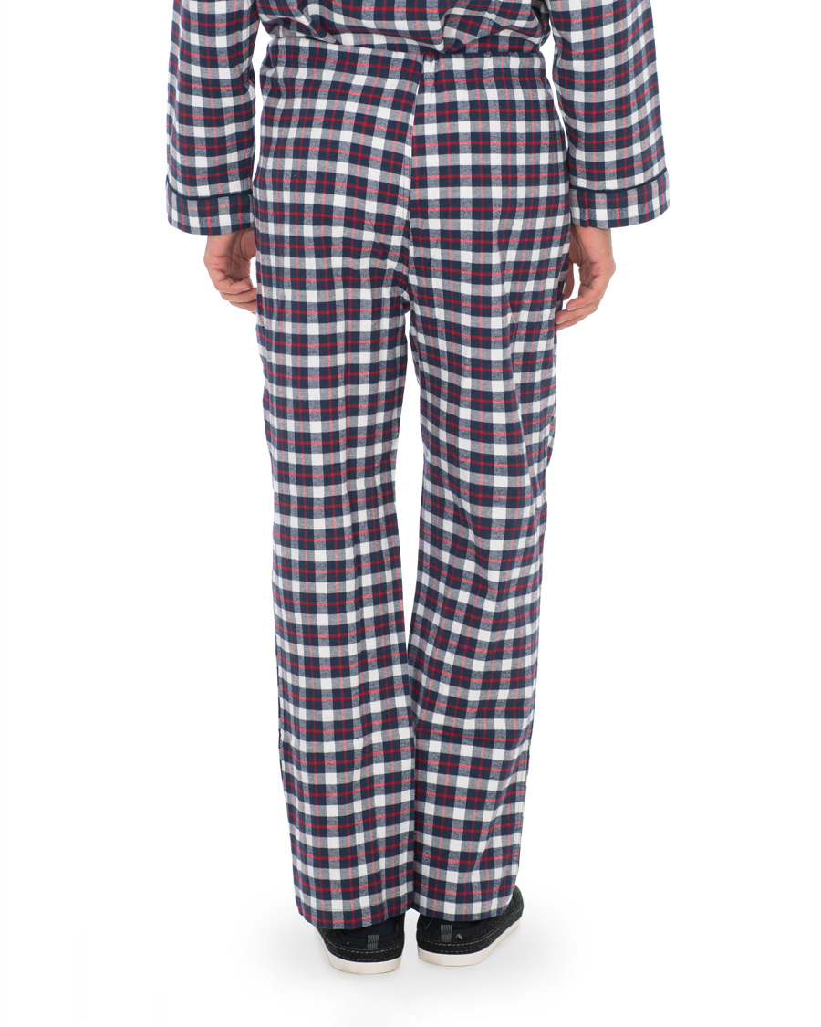 Herre | Pyjamas & Morgenkåber | Brooks Brothers | Classic Tartan Flannel Pyjamas Navy/Red