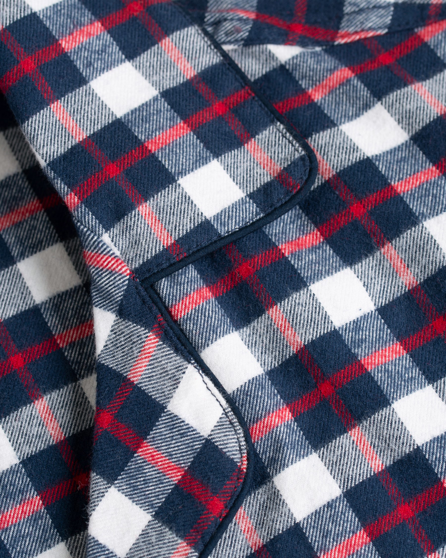 Herre | Pyjamas & Morgenkåber | Brooks Brothers | Classic Tartan Flannel Pyjamas Navy/Red