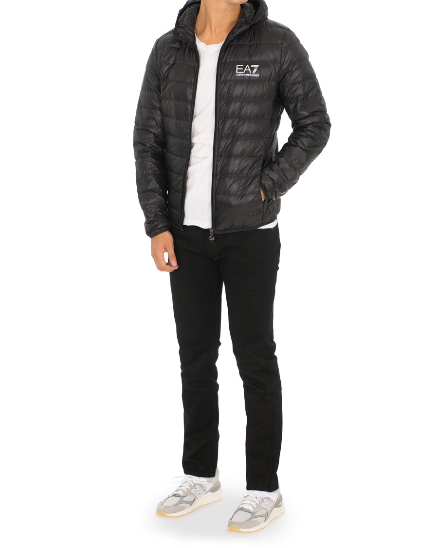 Herre | Jakker | EA7 | Train Core Light Down Hoodie Jacket Black