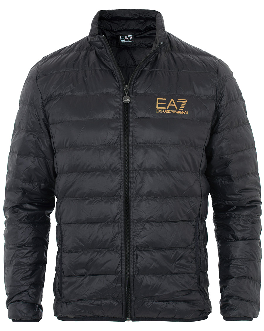 Herre | Jakker | EA7 | Train Core Light Down Jacket Black/Gold