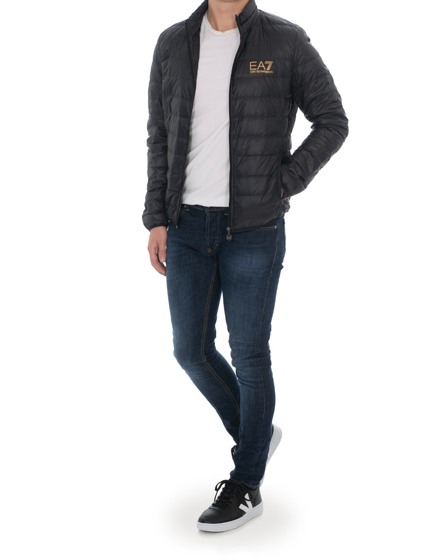 Herre | Jakker | EA7 | Train Core Light Down Jacket Black/Gold