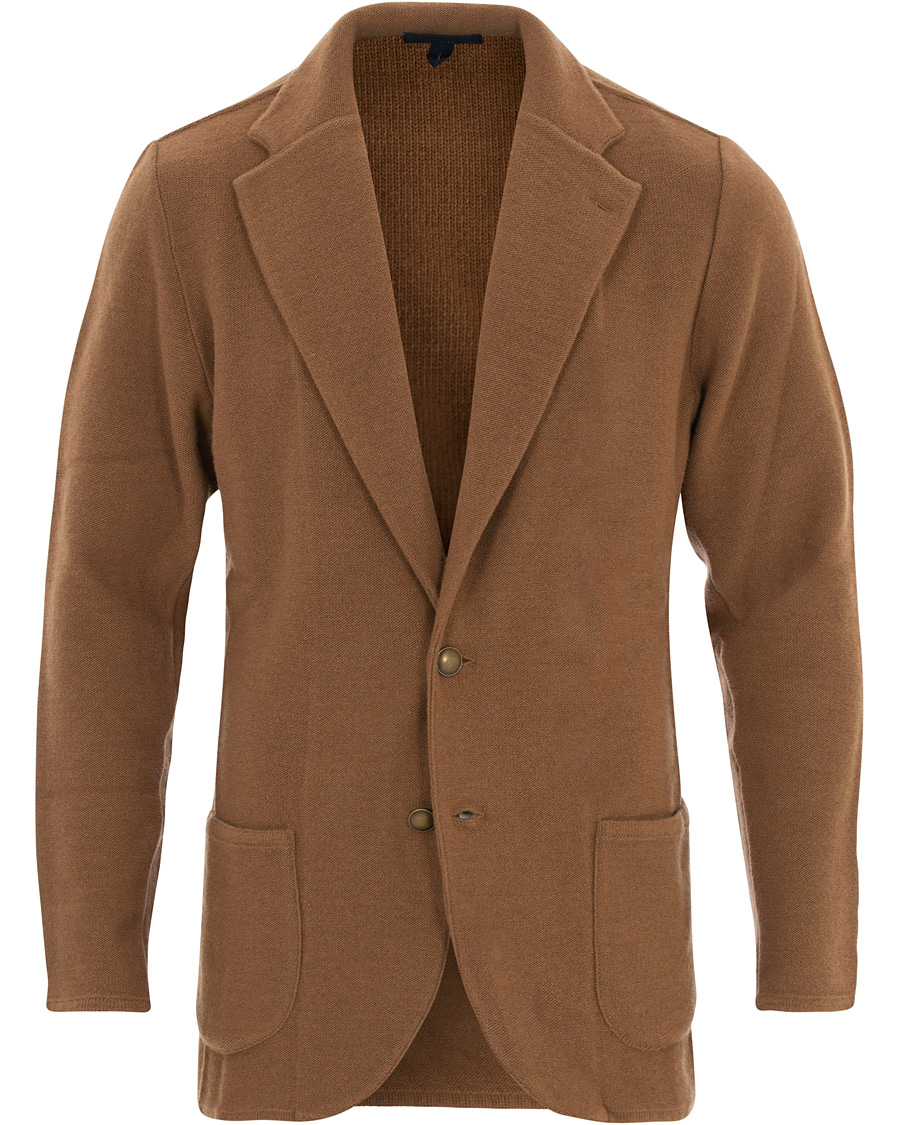 Herre | Blazere & jakker | Lardini | Knitted Wool Blazer Brown