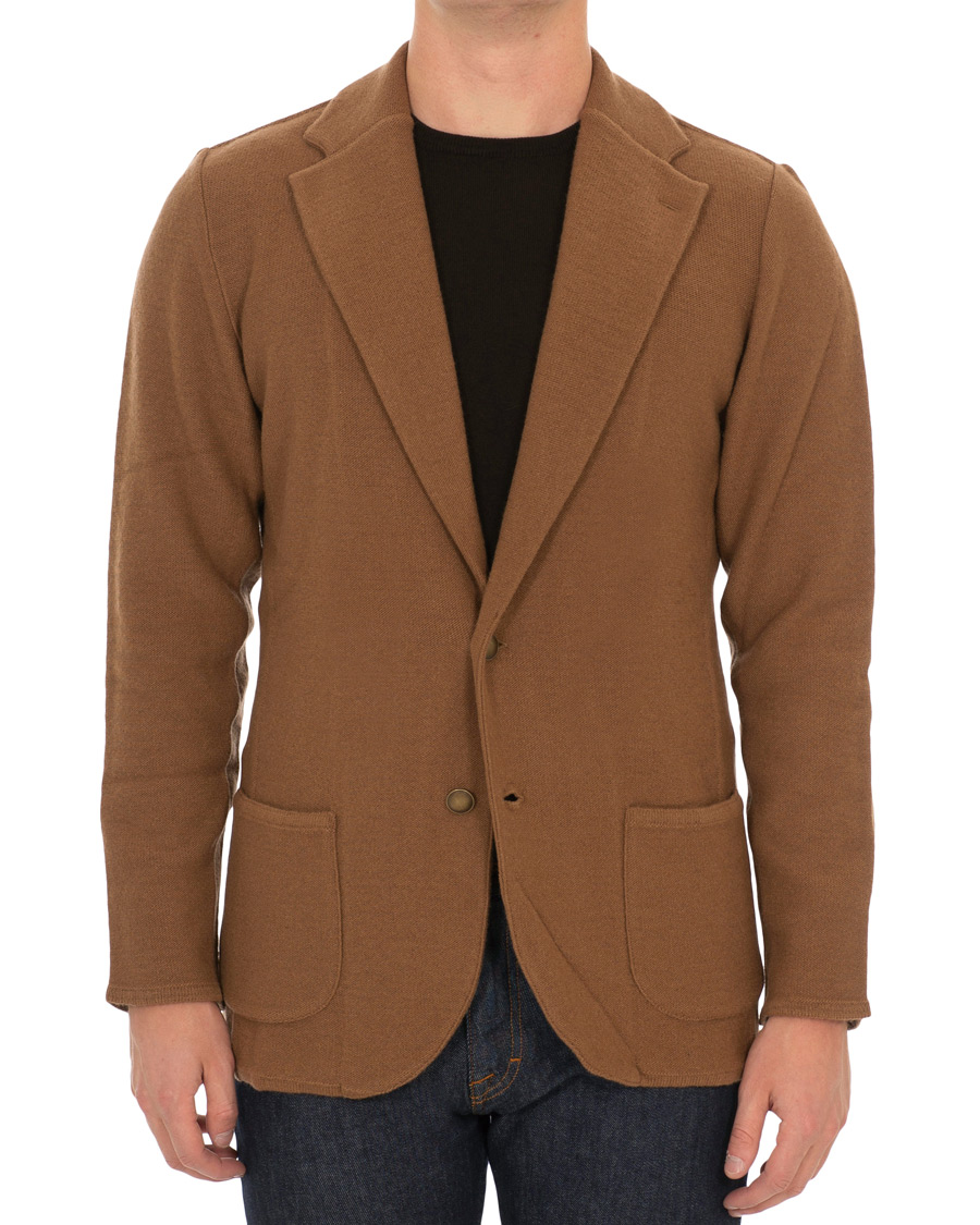 Herre | Blazere & jakker | Lardini | Knitted Wool Blazer Brown