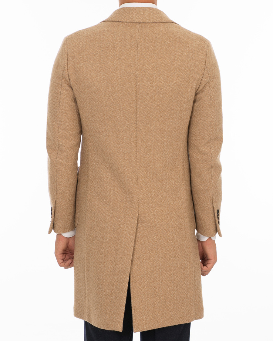 Herre | Jakker | Lardini | Three Roll-Two Patch Pocket Wool Coat Beige