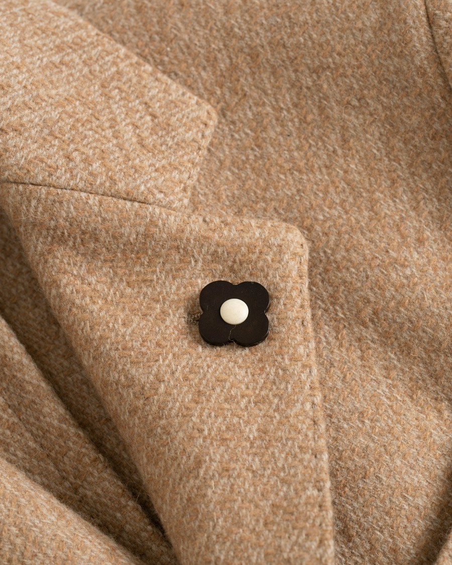 Herre | Jakker | Lardini | Three Roll-Two Patch Pocket Wool Coat Beige