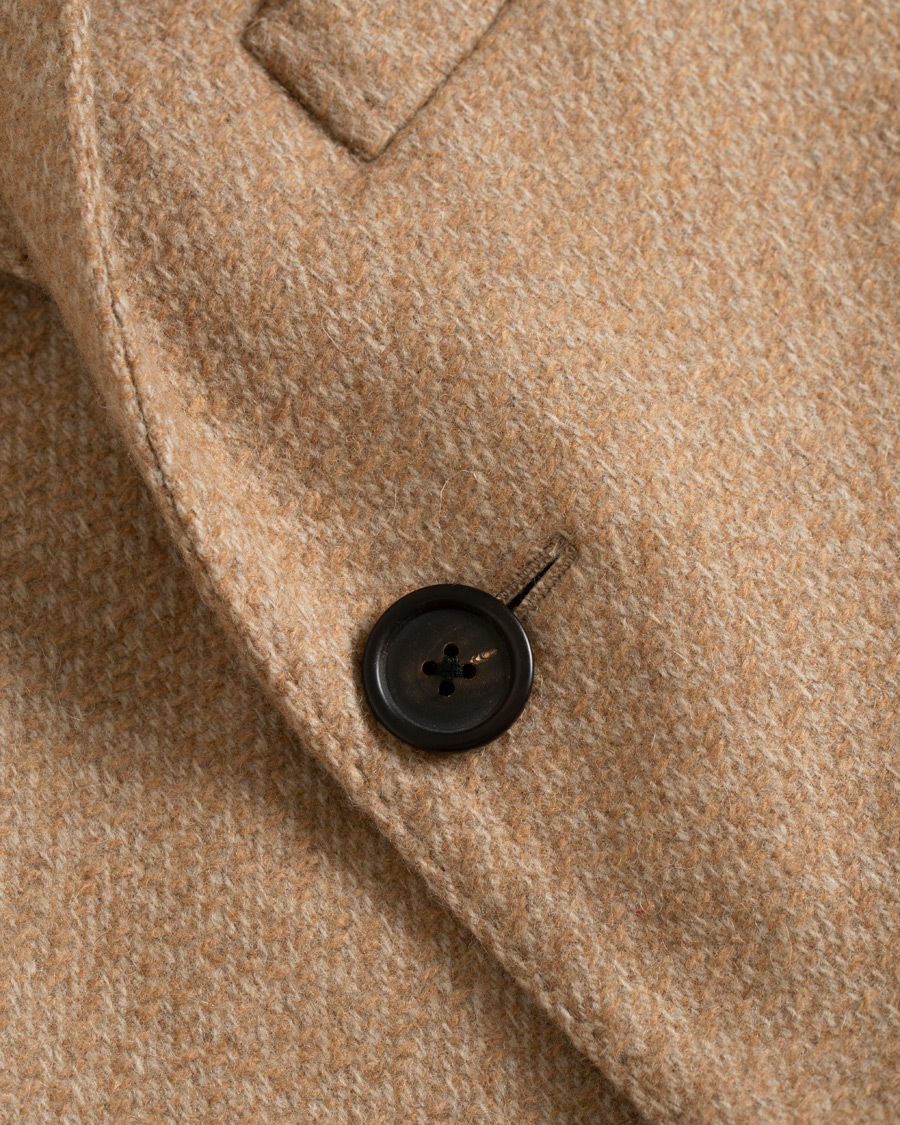 Herre | Jakker | Lardini | Three Roll-Two Patch Pocket Wool Coat Beige