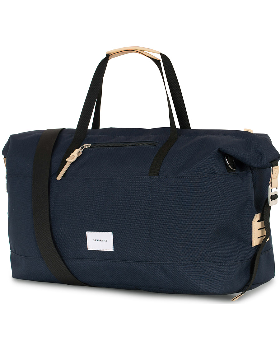 Herre | Sandqvist Milton Cordura Eco Weekendbag Navy/Nature | Sandqvist | Milton Cordura Eco Weekendbag Navy/Nature