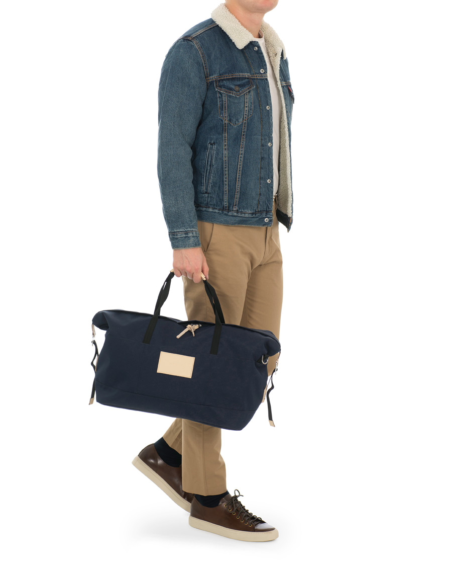 Herre | Sandqvist Milton Cordura Eco Weekendbag Navy/Nature | Sandqvist | Milton Cordura Eco Weekendbag Navy/Nature