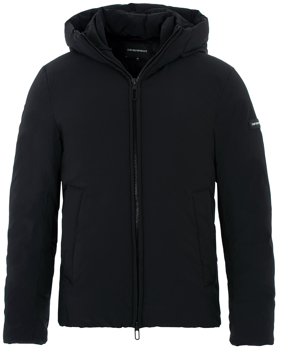 Herre | Jakker | Emporio Armani | Down Hooded Jacket Black