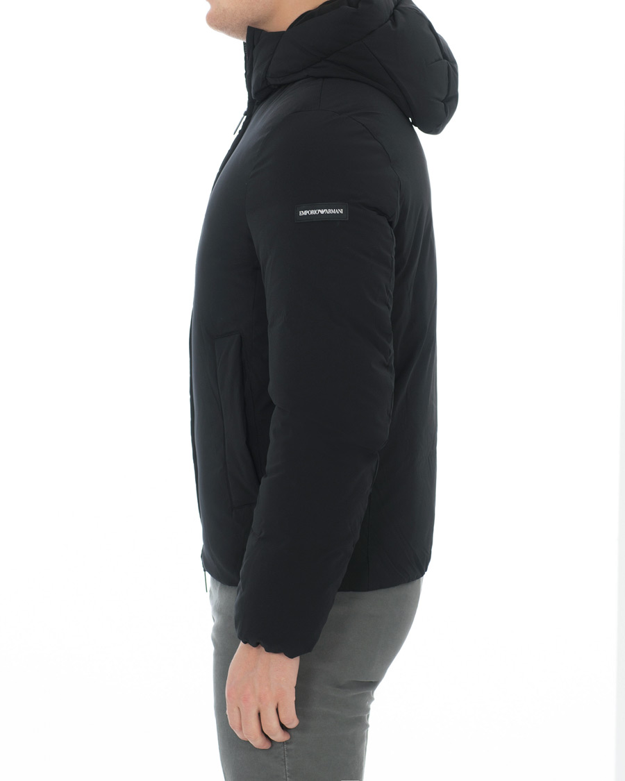 Herre | Jakker | Emporio Armani | Down Hooded Jacket Black
