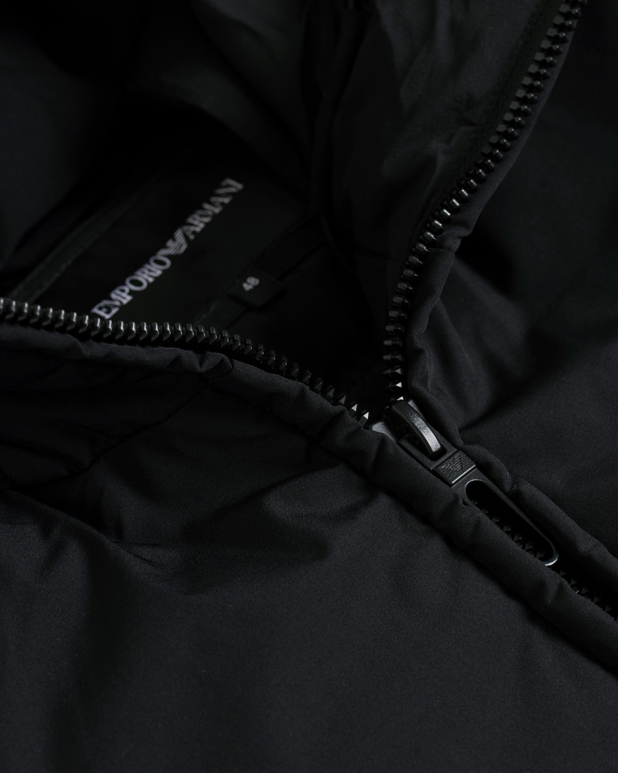 Herre | Jakker | Emporio Armani | Down Hooded Jacket Black