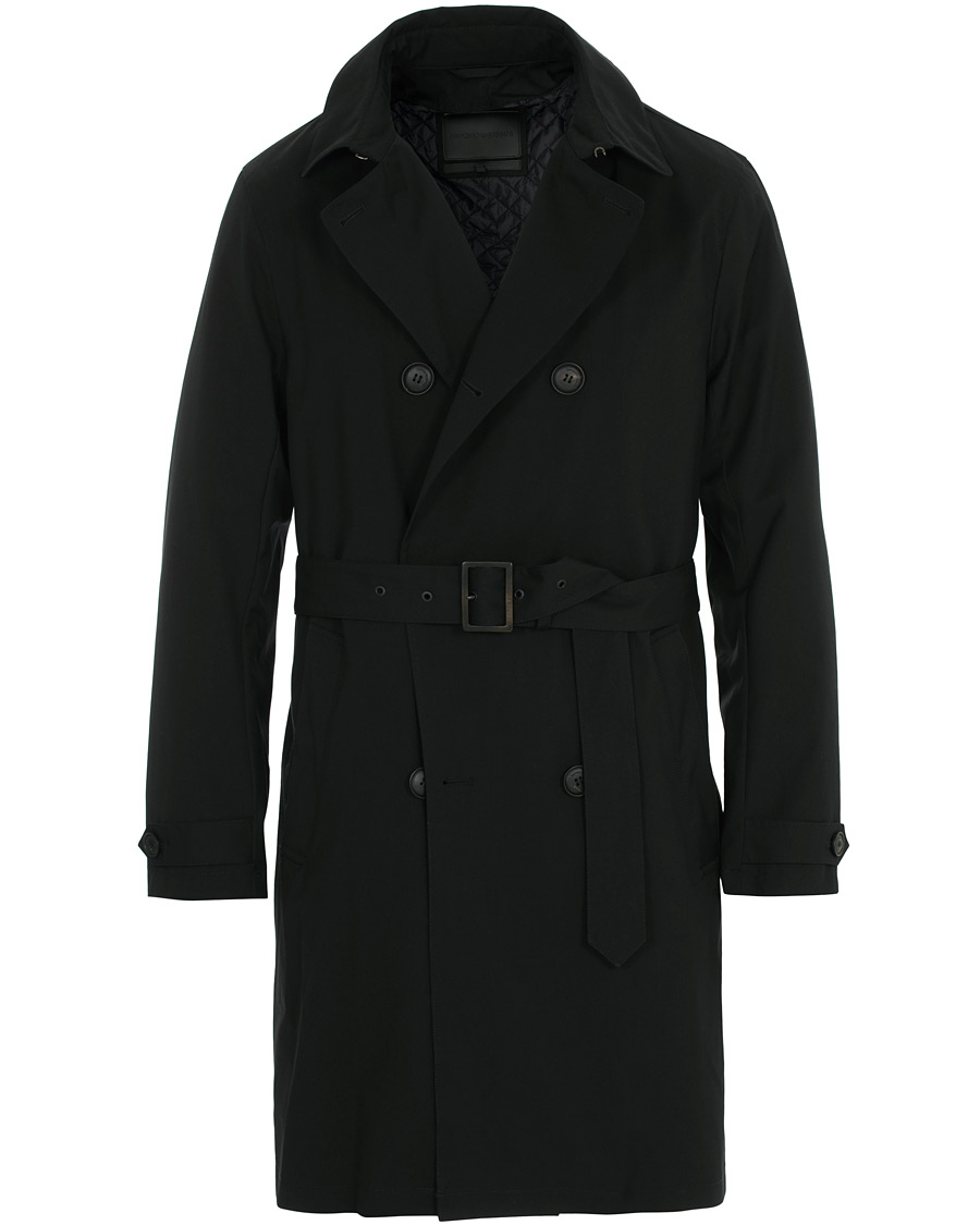 Herre | Jakker | Emporio Armani | Trenchcoat Black