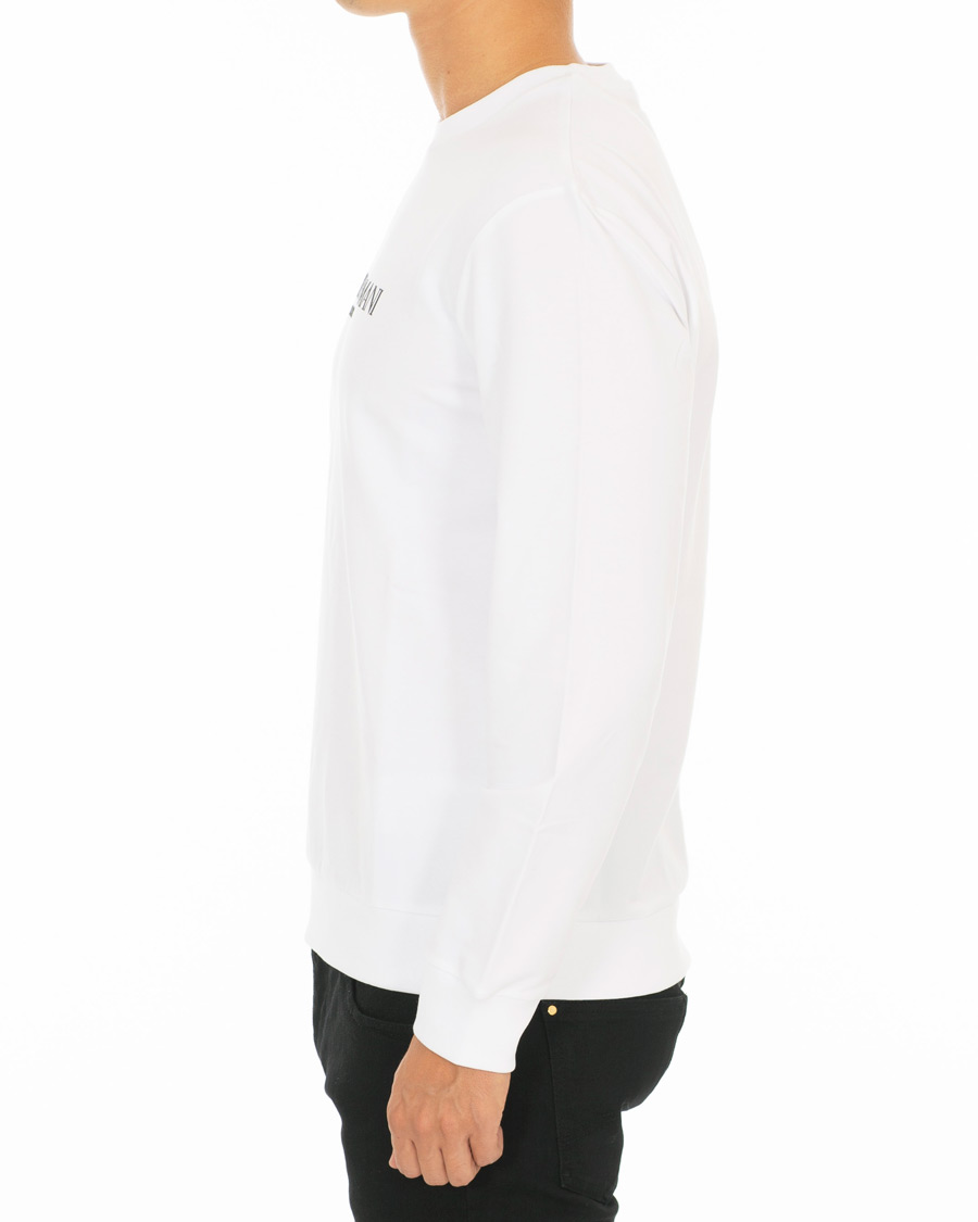 Herre | Trøjer | Emporio Armani | Logo Crew Neck Sweatshirt White