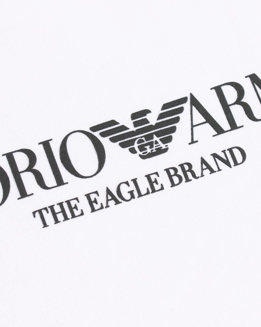 Herre | Trøjer | Emporio Armani | Logo Crew Neck Sweatshirt White