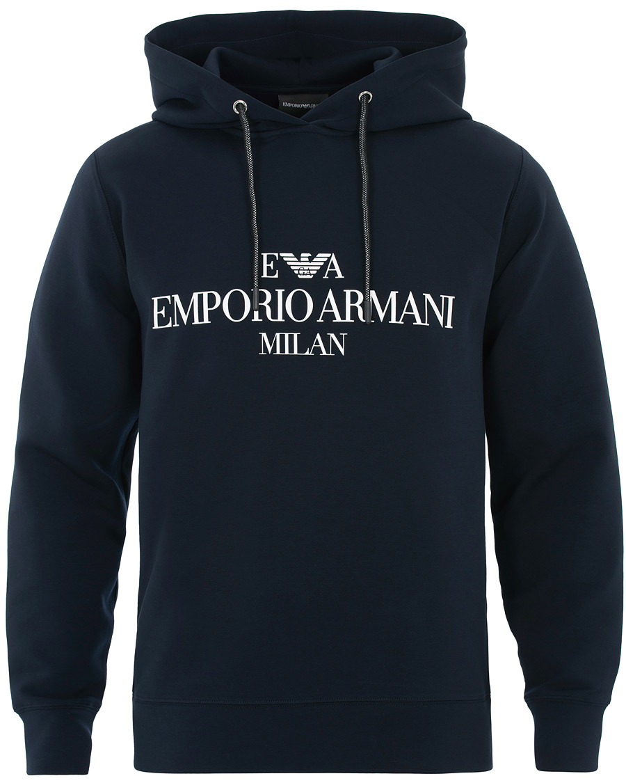 Herre | Trøjer | Emporio Armani | Logo Hoodie Navy