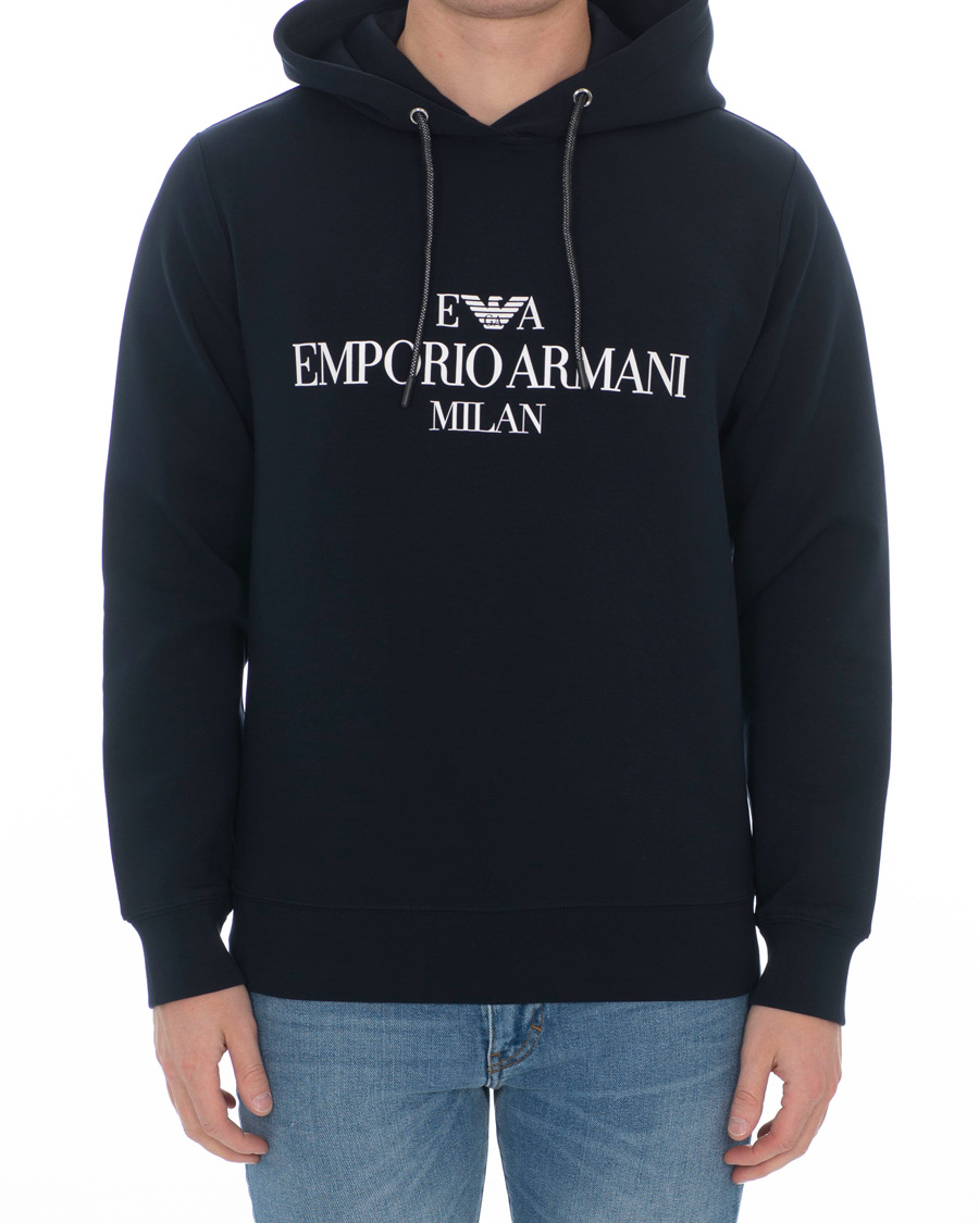 Herre | Trøjer | Emporio Armani | Logo Hoodie Navy