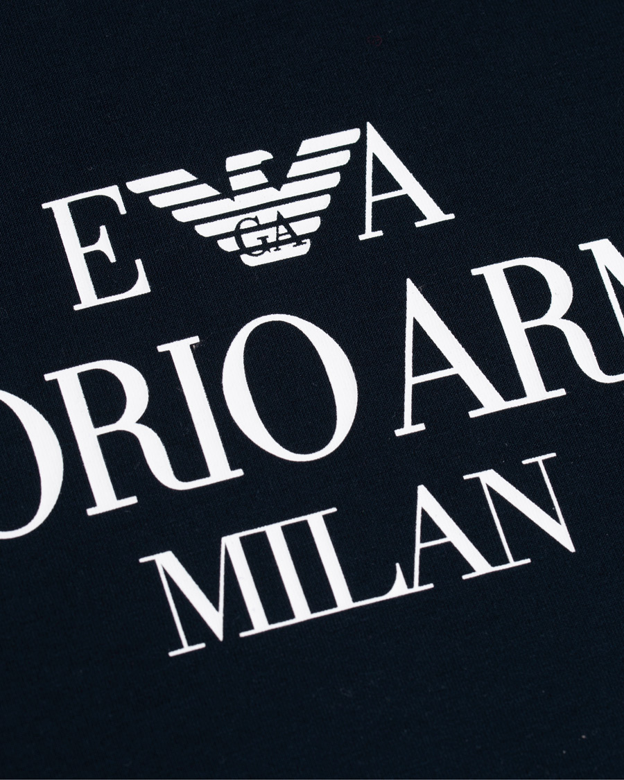 Herre | Trøjer | Emporio Armani | Logo Hoodie Navy