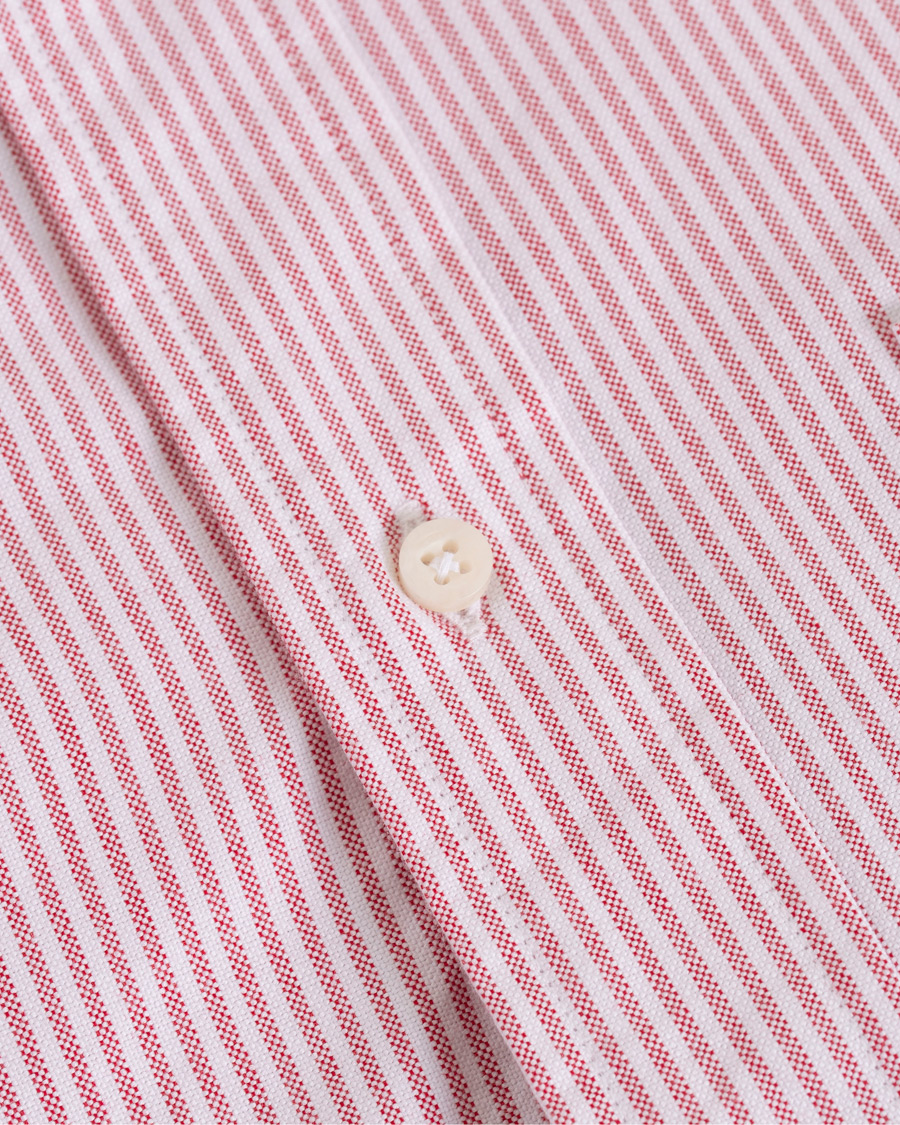 Herre | Skjorter | Gitman Vintage | Button Down Striped Oxford Shirt Red