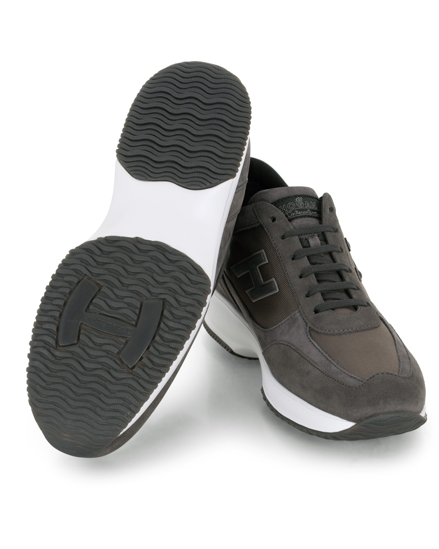 Herre | Hogan Interactive Sneaker Grey Suede | Hogan | Interactive Sneaker Grey Suede