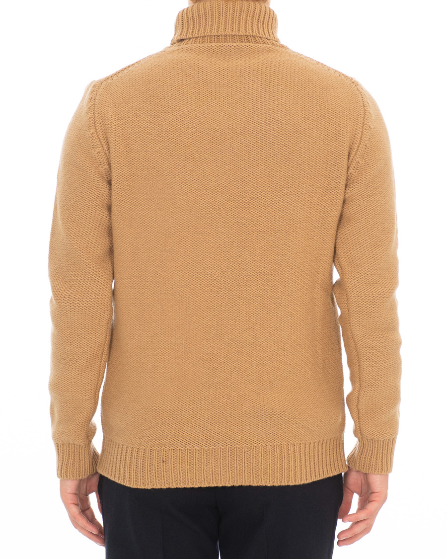 Herre | Trøjer | The Gigi | Jeffrey Heavy Knitted Turtleneck Sweater Camel