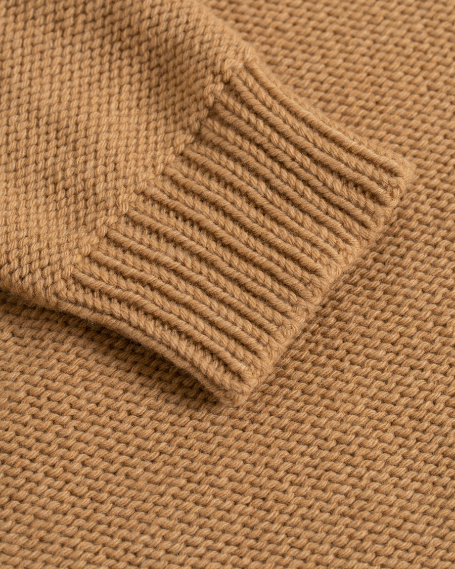 Herre | Trøjer | The Gigi | Jeffrey Heavy Knitted Turtleneck Sweater Camel