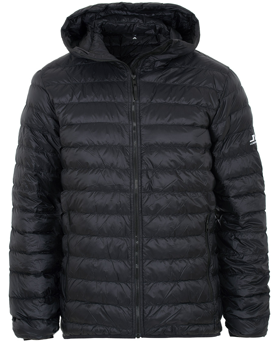 Herre | Jakker | J.Lindeberg | Lightweight Down Hooded Jacket Black