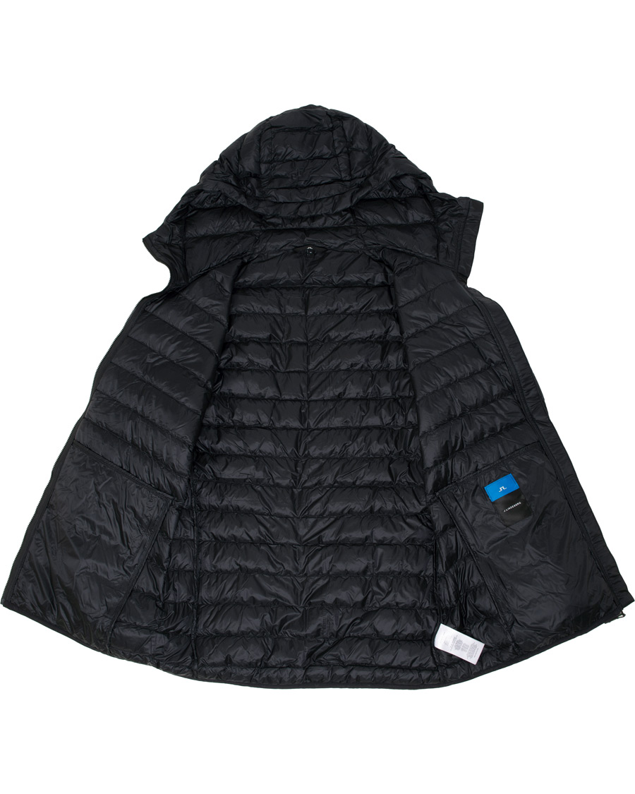 Herre | Jakker | J.Lindeberg | Lightweight Down Hooded Jacket Black