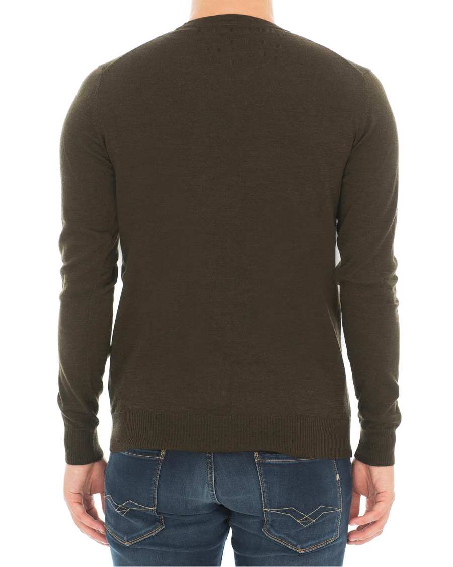Herre | Trøjer | J.Lindeberg | Lyle True Merino Crew Neck Pullover Green