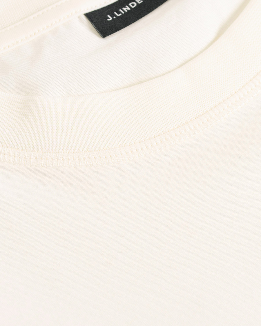 Herre | T-Shirts | J.Lindeberg | Jordan Printed Crew Neck Tee Off White