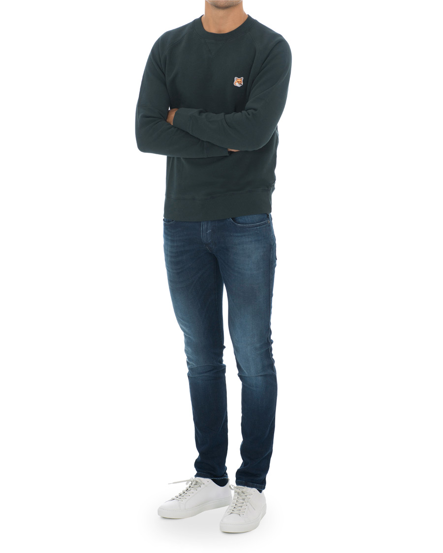 Herre | Trøjer | Maison Kitsuné | Sweatshirt Fox Head Patch Forest Green