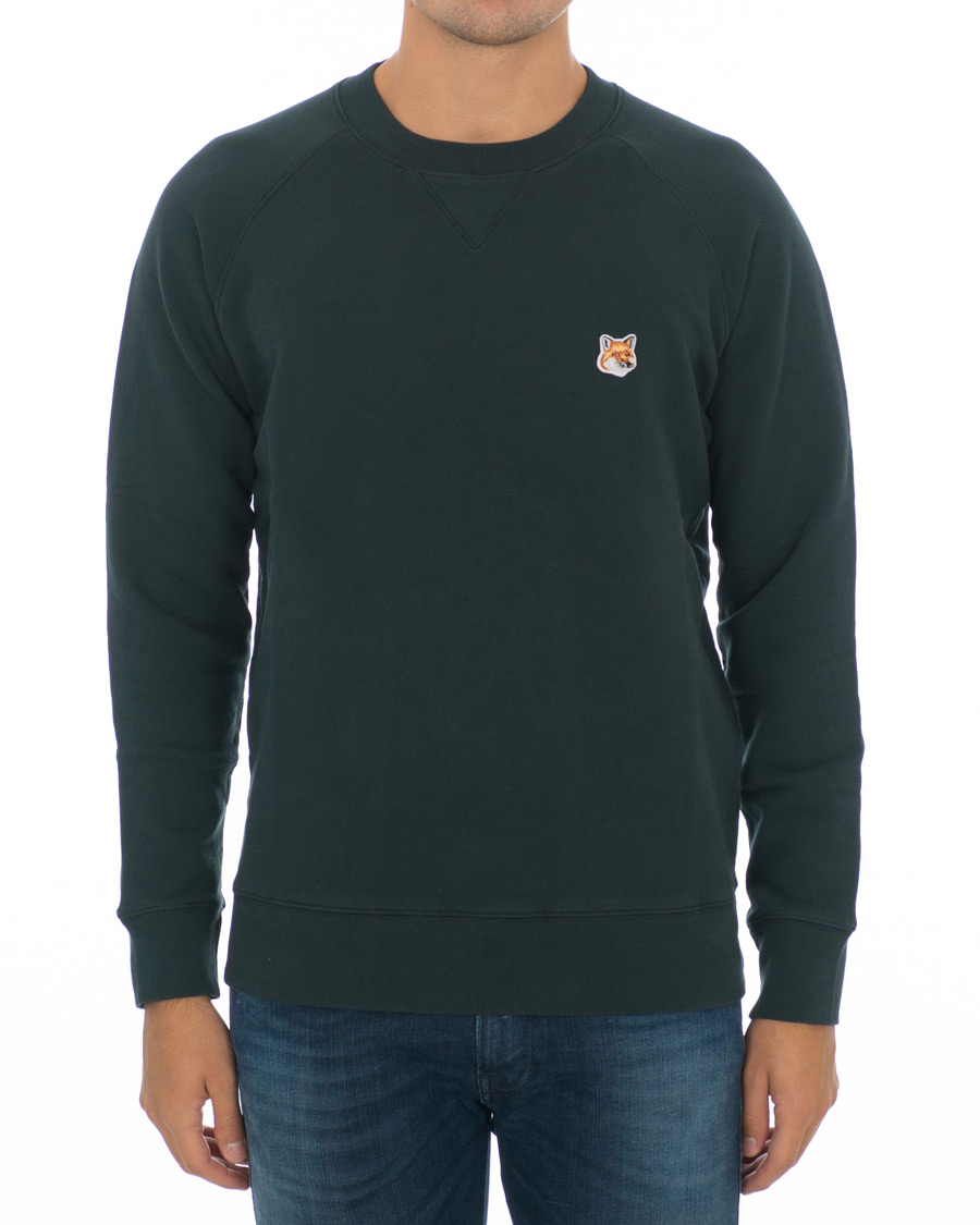 Herre | Trøjer | Maison Kitsuné | Sweatshirt Fox Head Patch Forest Green