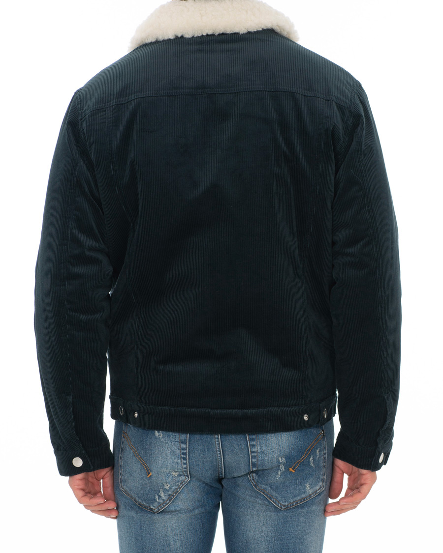 Herre | Jakker | Maison Kitsuné | Corduroy Trucker Jacket Petrol