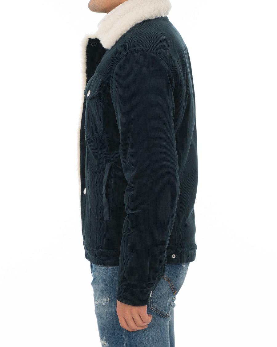 Herre | Jakker | Maison Kitsuné | Corduroy Trucker Jacket Petrol