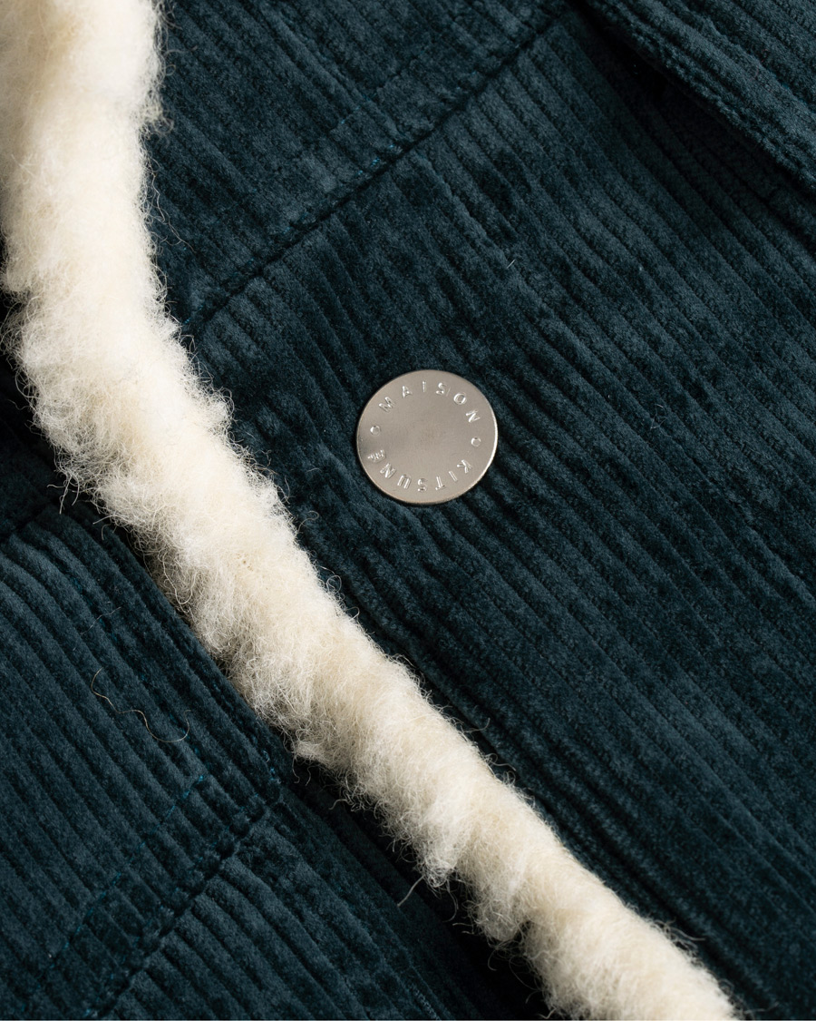 Herre | Jakker | Maison Kitsuné | Corduroy Trucker Jacket Petrol