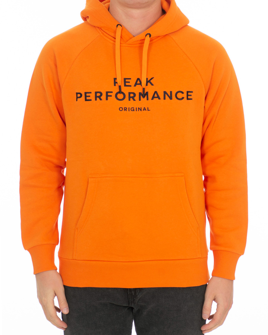 Herre | Trøjer | Peak Performance | Logo Hoodie Orange