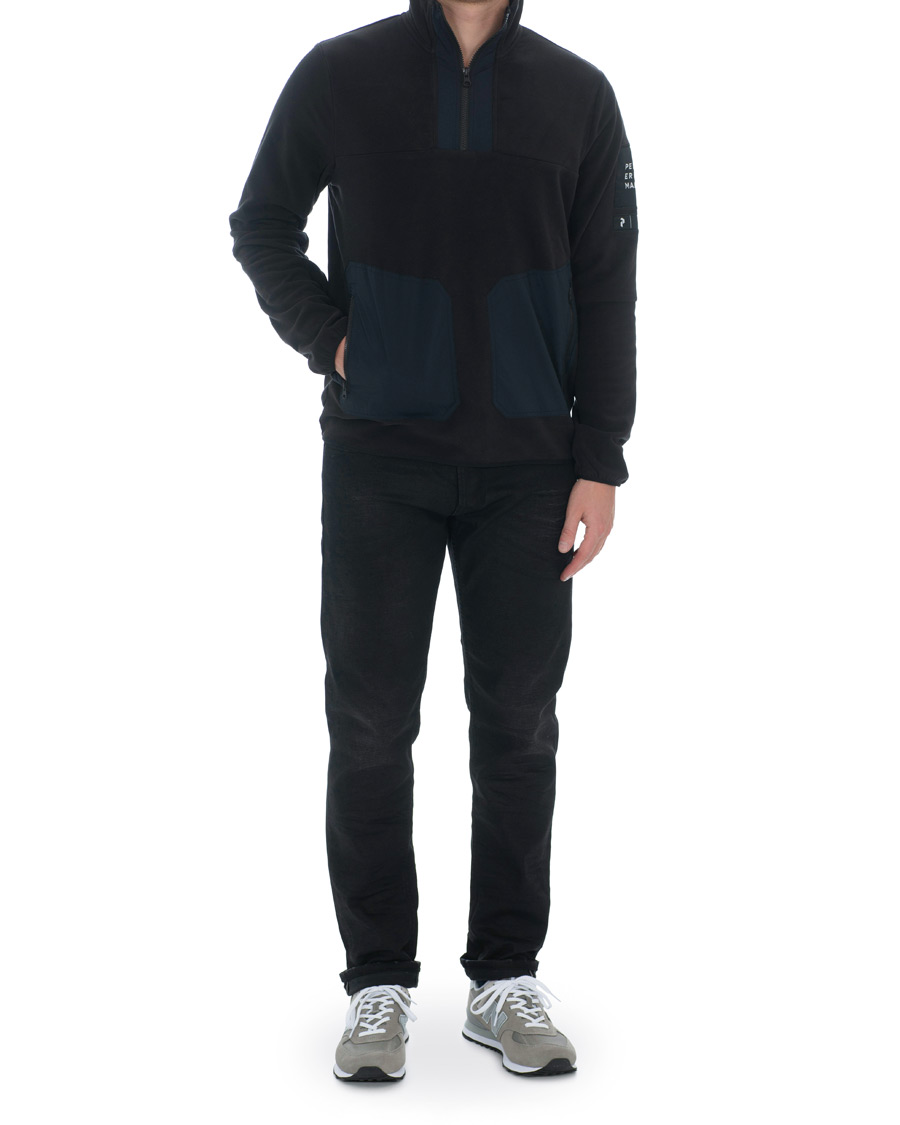 Herre | Trøjer | Peak Performance | Fleece Half Zip Black