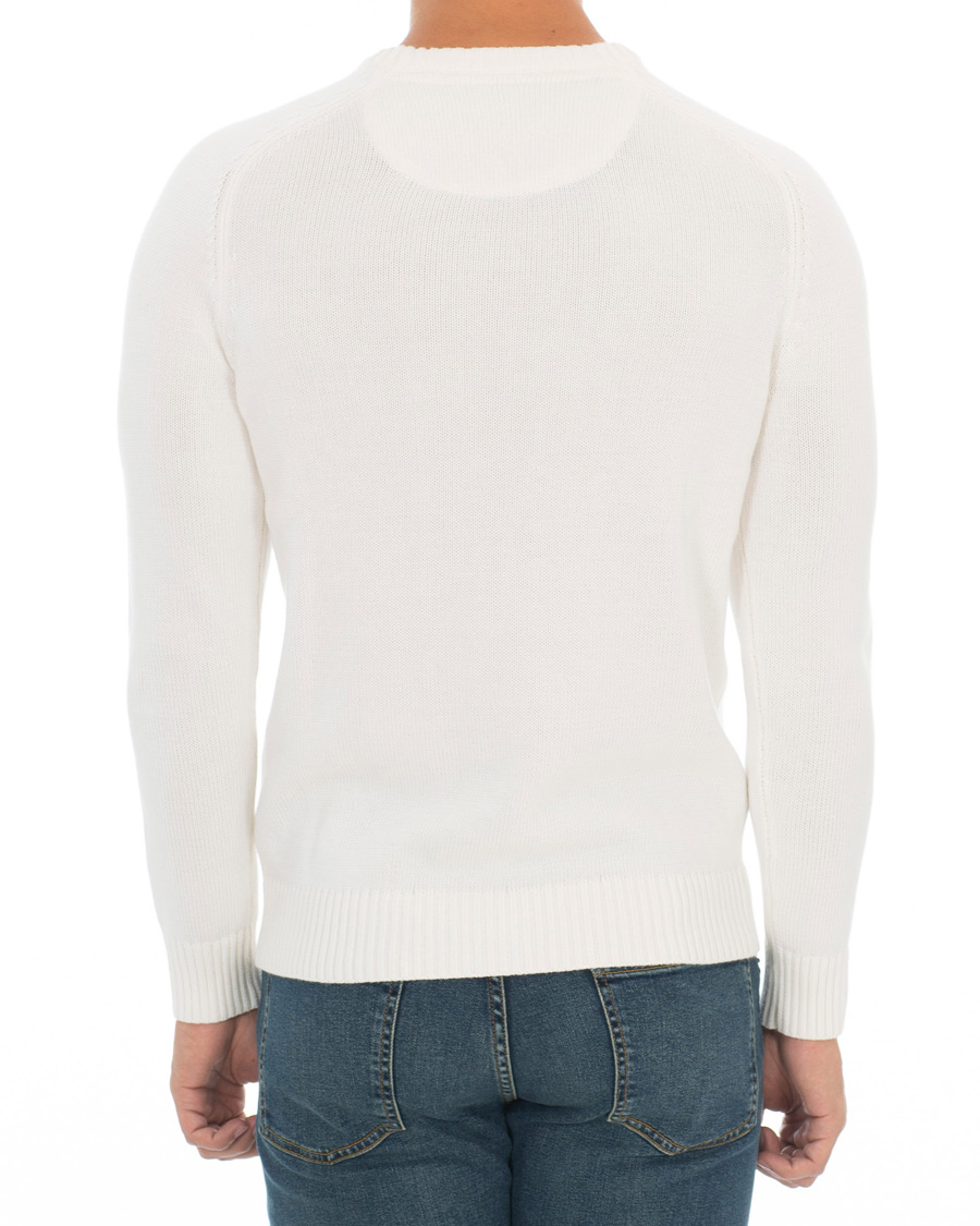 Herre | Trøjer | Morris | Benton Knitted Crew Neck White