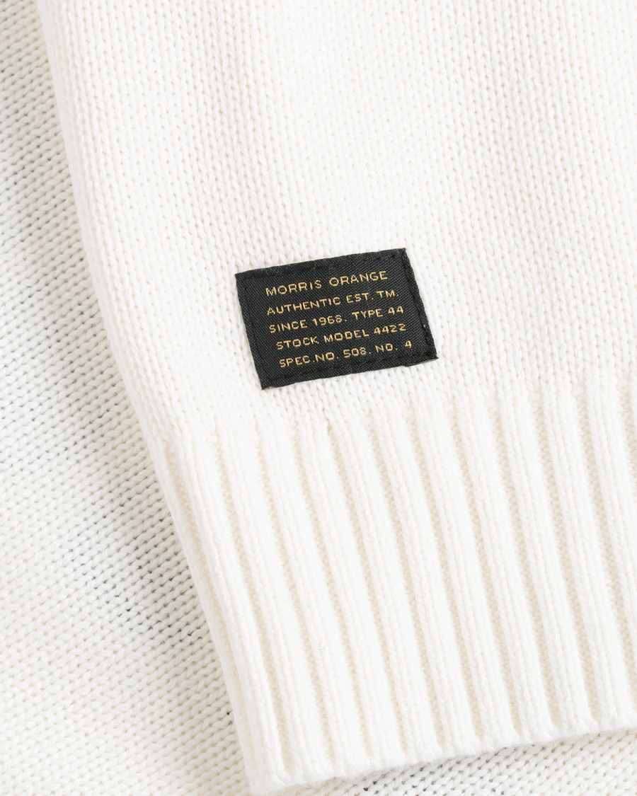Herre | Trøjer | Morris | Benton Knitted Crew Neck White