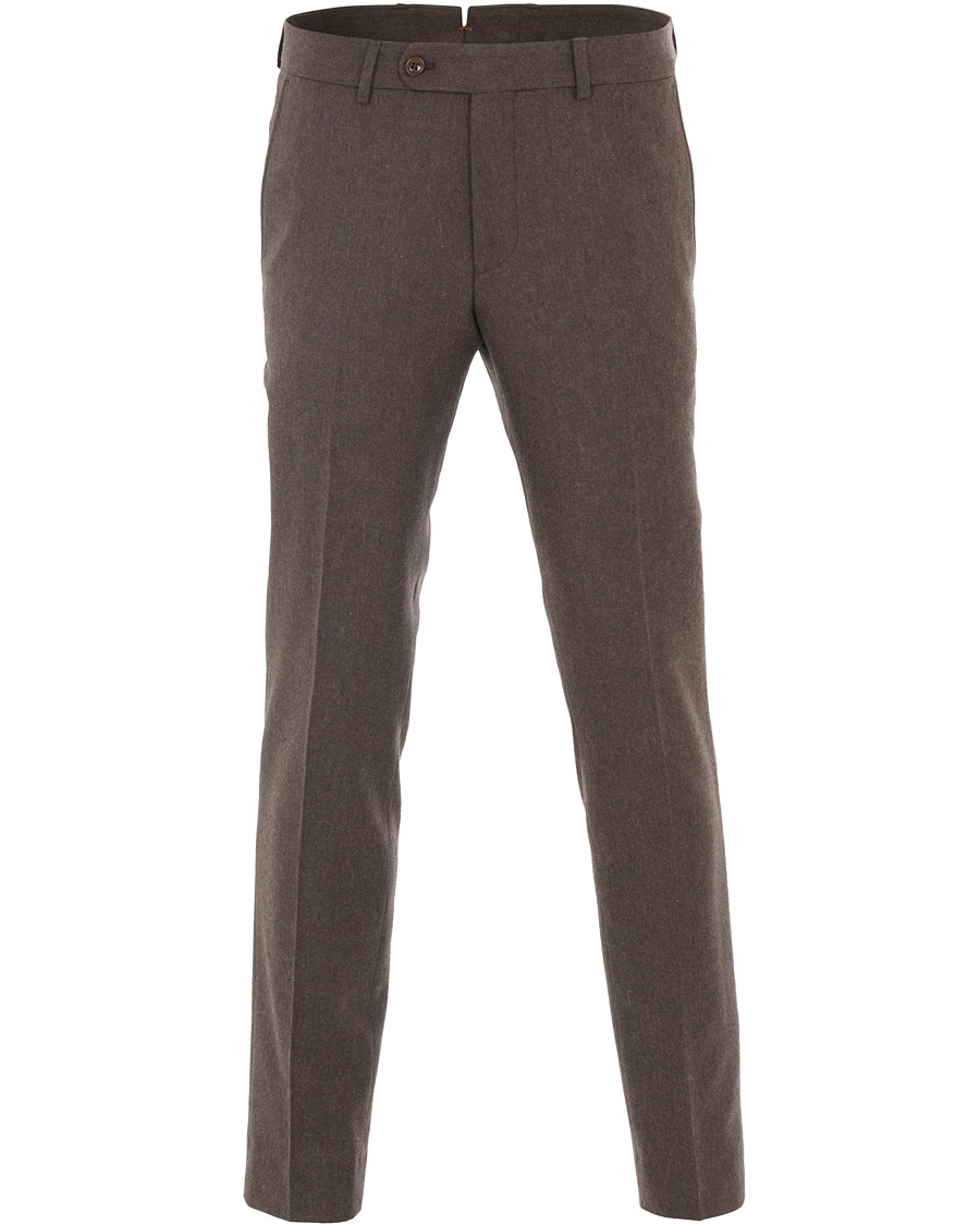Herre | Bukser | Morris | Rodney Flannel Trousers Brown