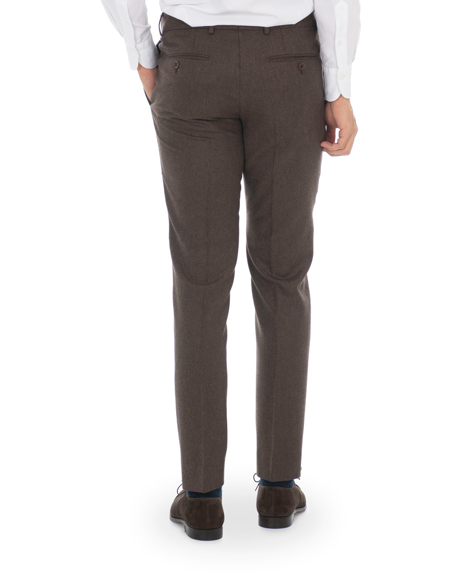 Herre | Bukser | Morris | Rodney Flannel Trousers Brown