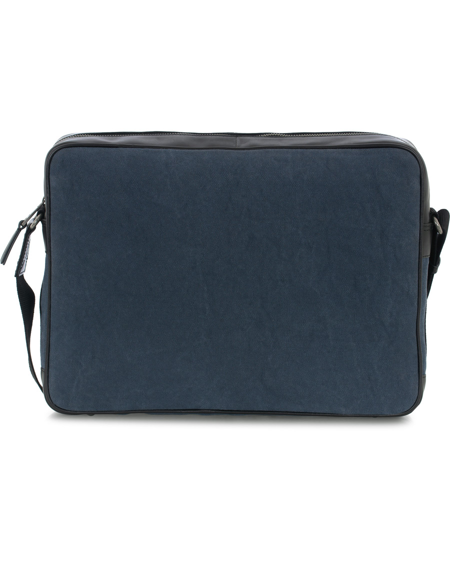 Herre | Morris Donovan Canvas Computer Bag Navy/black | Morris | Donovan Canvas Computer Bag Navy/black